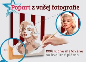 Maľovaný POP Art obraz z fotografie – OBDĹŽNIK FOTO-POPO