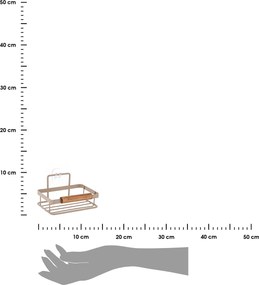 Miska na mydlo Balance, béžová/s drevenými prvkami