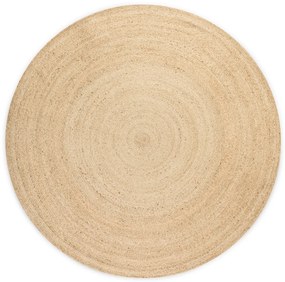 Hanse Home, Kusový koberec Jute Braided 106007 Ivory kruh, 100x100 (priemer) kruh, béžová, chodba / predsieň