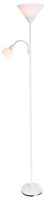 Brilagi - Stojacia lampa ARIANA 1xE27/100W/230V + 1xE14/25W biela