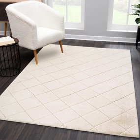 Dekorstudio Kožušinový koberec MOMENT- krémový Rozmer koberca: 120x170cm
