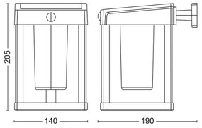 Philips - LED Solárne nástenné svietidlo so senzorom CAMILL LED/1,4W/3,7V IP44