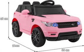 Ramiz Auto SUV Start Run na batérie ružové na diaľkové ovládanie + bezpečnostné funkcie