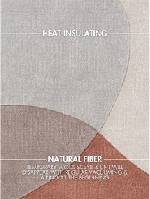 Béžový ručne tkaný vlnený koberec 160x230 cm Hackney Clarissa – Ted Baker