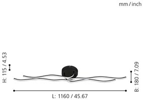 Eglo 99322 - LED Prisadený luster RONCADE LED/36W/230V