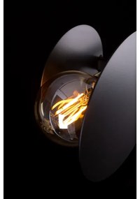 Luster na tyči MINERVA 2xE27/15W + 2xE14/10W/230V čierna