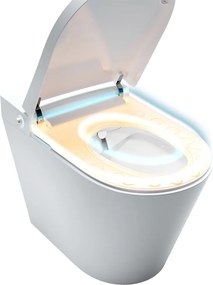 Mereo Mereo, WC s integrovaným elektronickým bidetom, RIMLESS, 592x380x430 mm, keramické, so sedátkom, MER-VSD110S2
