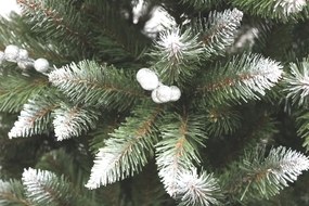 Vianočný stromček s jarabinou v striebornej farbe 180 cm