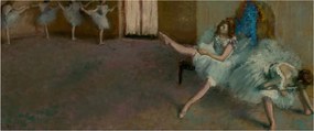 Obraz - Edgar Degas, Before the Ballet, reprodukcia (120x50 cm)