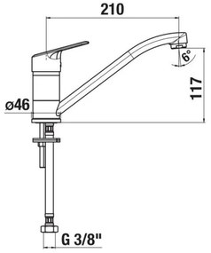 JIKA H3512E10042301 - Batéria drezová LYRA 21 cm lesklý chróm