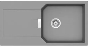Granitový drez Schock Manhattan D-100L 510 x 1000 mm croma MAND100LAGCR