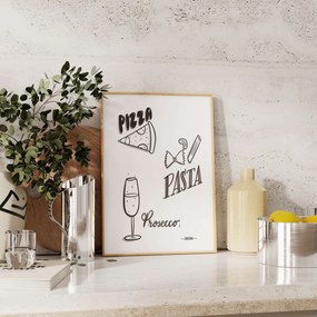 Plagát Pizza Pasta Prosecco