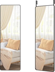 Závesné zrkadlo Layla 120 cm čierne