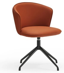 Oranžové čalúnené jedálenské kreslá v súprave 2 ks Add – Teulat