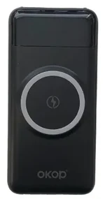 Rýchlonabíjacia powerbanka OKOP KP-711 so štyrmi káblami - 10000mAh - Čierna