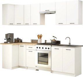 Rohová závesná kuchynská skrinka Olivia 60x72 cm biela