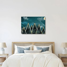 Obraz - Spln nad zlatými horami (70x50 cm)