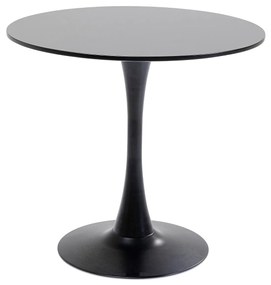 Schickeria jedálenský stôl čierny Ø80 cm