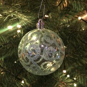 DECOLED Plastové ozdoby, d. 7 cm, 18 ks, tyrkysová