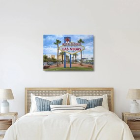 Sklenený obraz - Las Vegas (70x50 cm)