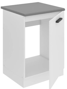 Kuchynská skrinka Belini Premium Full Version drezová 60 cm biely mat s pracovnou doskou