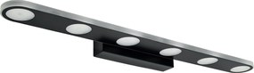 Toolight Toolight, LED nástenné svietidlo, 60cm, 18W, 4000K, 2000lm, SWE055-W, čierna matná, OSW-20155