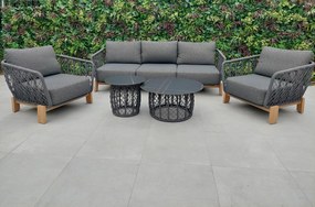 Hliníkový vypletaný záhradný nábytok KINGSTOWN