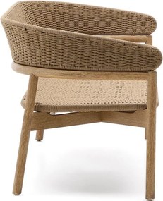 Záhradná pohovka z masívu akácie v béžovej a prírodnej farbe Arinella – Kave Home