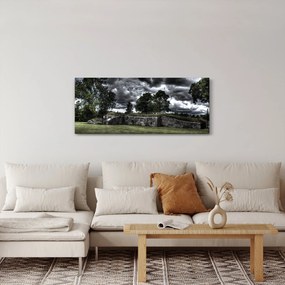 Obraz zatiahnutej oblohy (120x50 cm)