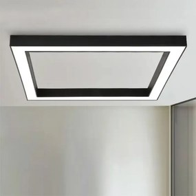 Toolight Toolight, LED stropné svietidlo 60x60x5 cm 36W 4000K APP1284-C, čierna, OSW-00942