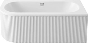 Rea Orion Stripe, akrylová rohová vaňa 160x75 cm, pravá, biela lesklá, REA-W0075