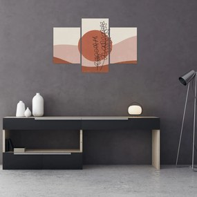 Obraz - Boho listy N⁰1 (90x60 cm)