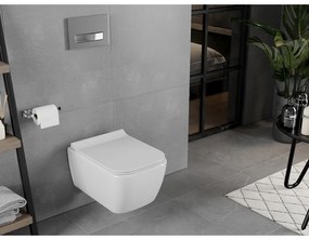 Mexen Elis závesné wc Rimless, biela - 3391XX00