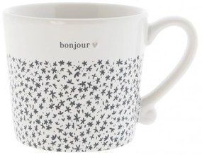 Mug White /Bonjour Black 8x7cm