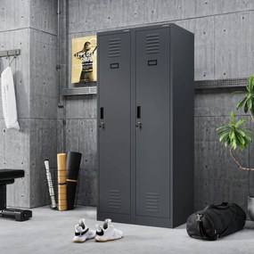 Kovová pracovná skriňa KACPER 1 Plus 400 x 1800 x 500 mm