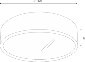 Brilagi - LED RGBW stmievateľné stropné svietidlo CARVALHO 2xE27/15W/230V Wi-Fi dub pr. 37,5