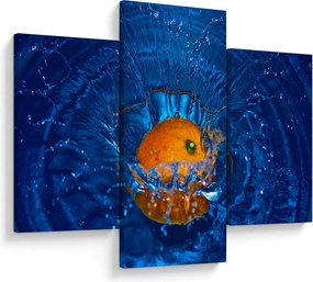 Obraz - pomaranč vo vode (90x60 cm)