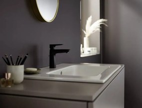 Hansgrohe Talis E, páková umývadlová batéria 110 CoolStart s odtokovou súpravou s ťahadlom, čierna matná, HAN-71713670