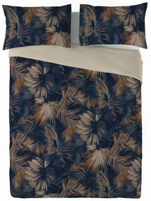 Obliečky zo zmesi bavlny a ľanu Vodné listy, 160 x 200 cm, 2 ks 70 x 80 cm