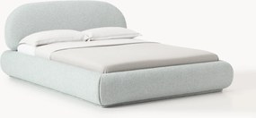 Buklé čalúnená posteľ s úložným priestorom Alba