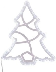 DECOLED LED světelný stromeček, 49 x 58 cm, ledově bílá