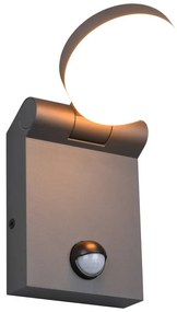 Vonkajšie svietidlo so senzorom pohybu (výška 19 cm) Adour – Trio