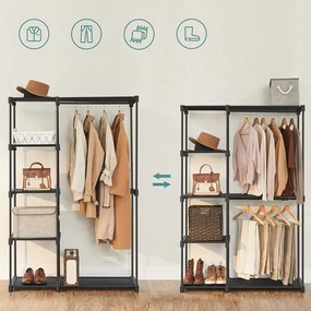 Otvorená polica na oblečenie RYG24BK