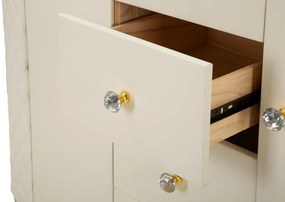 Dizajnová komoda Pembroke 120 cm biela