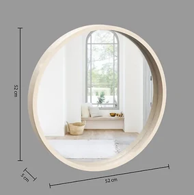 Nástenné okrúhle zrkadlo MIRALIA Ø 50 cm