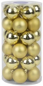 Slovakia Trend Gule MagicHome Vianoce, 30 ks, zlaté, mix, na vianočný stromček, 6 cm