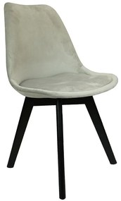 Stolička Mia Black svetlosivá