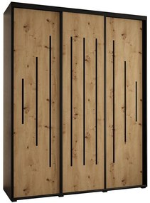 Skriňa 45 Canaris 12 190 čierna/artisan/čierna