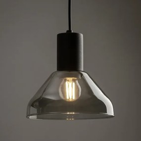 Luster na lanku do lištového systému NEO 1xE27/15W/230V čierna/dymová čierna