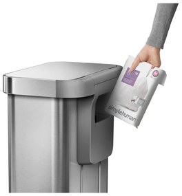 Pedálový odpadkový kôš z nerezovej ocele 45 l - simplehuman